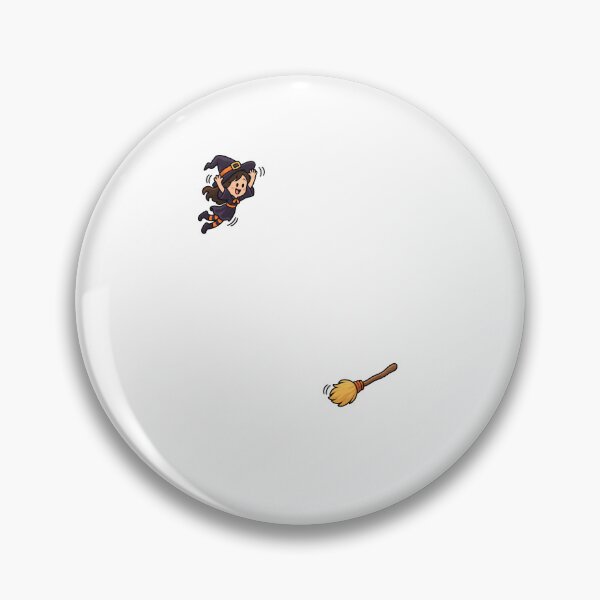 Item preview, Funny Playful Halloween Witch Jumping onto Broom Art designed and sold by elderberry.