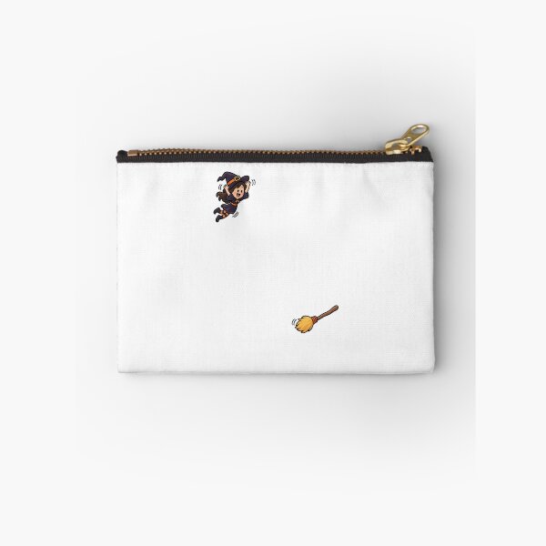 Item preview, Funny Playful Halloween Witch Jumping onto Broom Art designed and sold by elderberry.