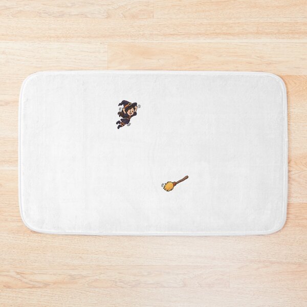 Item preview, Funny Playful Halloween Witch Jumping onto Broom Art designed and sold by elderberry.