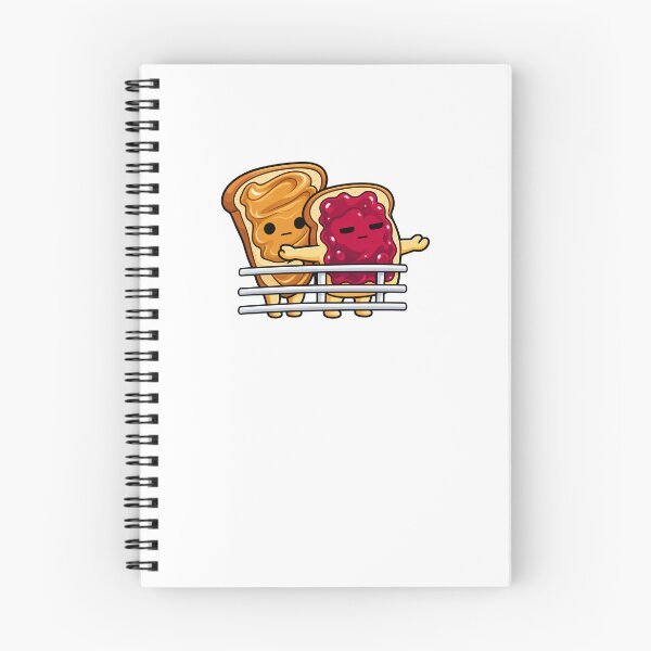 Item preview, Funny Cute Peanut Butter Jelly on Toast Lovers Ship Pose Art designed and sold by elderberry.