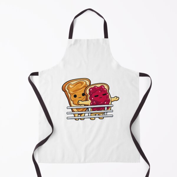 Item preview, Funny Cute Peanut Butter Jelly on Toast Lovers Ship Pose Art designed and sold by elderberry.