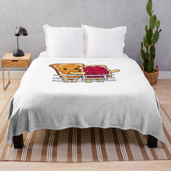 Item preview, Funny Cute Peanut Butter Jelly on Toast Lovers Ship Pose Art designed and sold by elderberry.