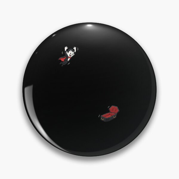 Item preview, Funny Cute Cartoon Vampire Jumping Into Coffin Halloween Art designed and sold by elderberry.
