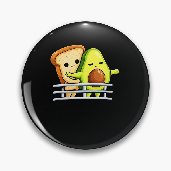 Item preview, Funny Cute Avocado and Toast Food Friends Ship Railing Art designed and sold by elderberry.
