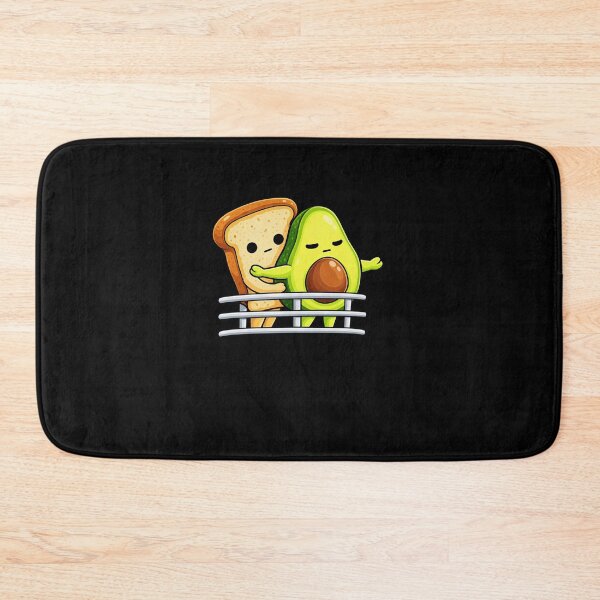 Item preview, Funny Cute Avocado and Toast Food Friends Ship Railing Art designed and sold by elderberry.