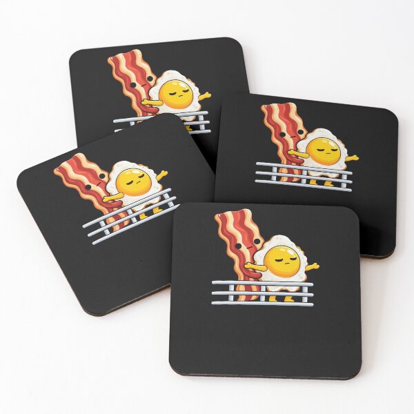 Item preview, Funny Bacon And Egg Breakfast Lovers Ship Railing Hug Art designed and sold by elderberry.