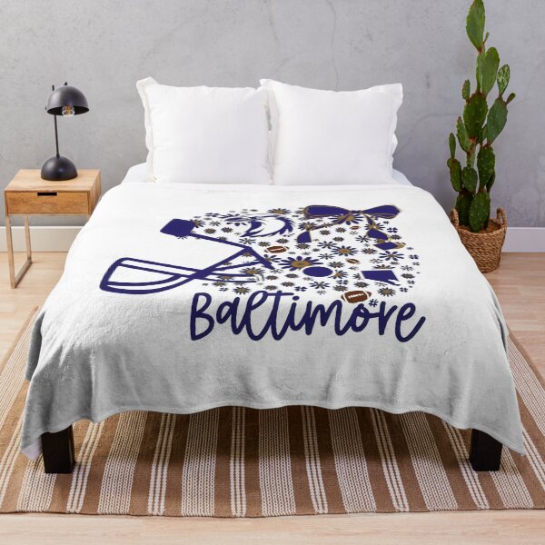 Item preview, Baltimore Floral Football Sports Spirit Design designed and sold by JohnPerez92214.