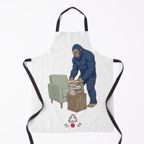 Item preview, The Bibliophile Sasquatch: Blue Bigfoot Reading Nook designed and sold by Whimsy Trail Co.