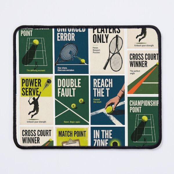 Item preview, Set of tennis posters  designed and sold by VoleyonClay.