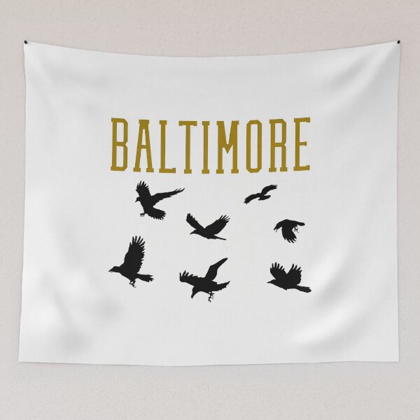 Item preview, Baltimore Ravens Inspired Eagle Silhouette Typography Design designed and sold by StanleyBr11648.
