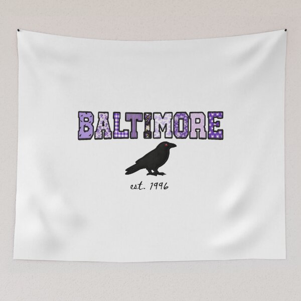 Item preview, Purple Raven Baltimore Inspired Gothic Pattern Design designed and sold by DylanDavi30916.