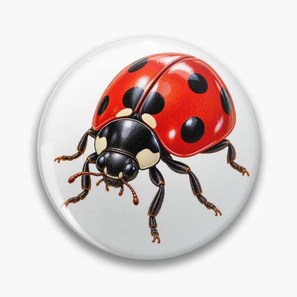 Item preview, Realistic Red Ladybug Insect Nature Art designed and sold by Print Print On.