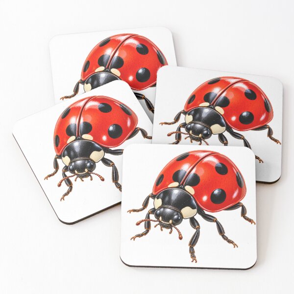 Item preview, Realistic Red Ladybug Insect Nature Art designed and sold by Print Print On.