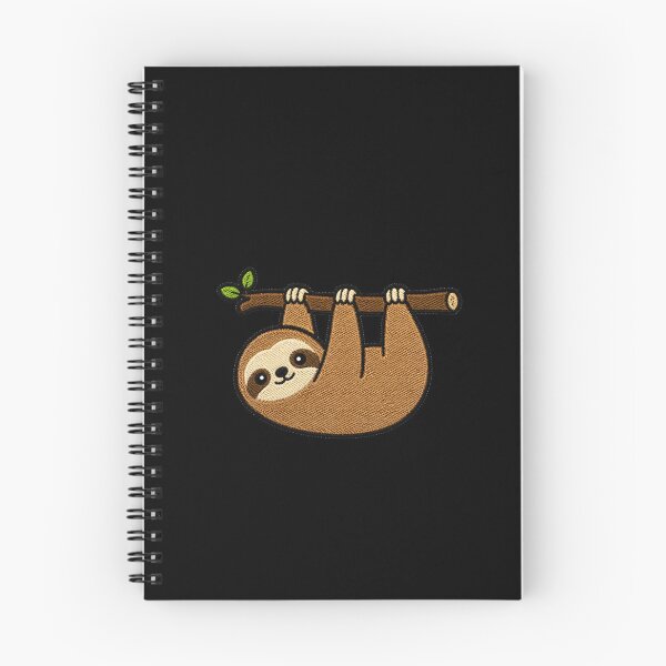 Item preview, Funny Sloth Hanging Upside Down Embroidery Patch designed and sold by ColorSplash123.