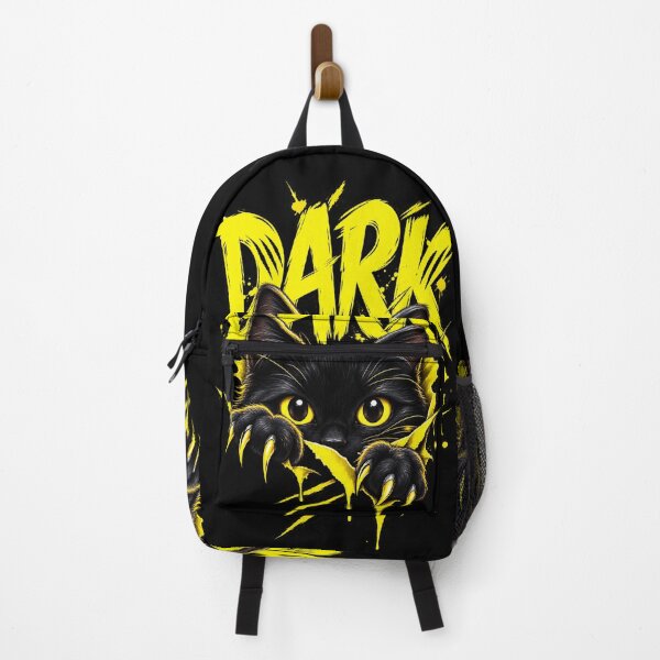 Item preview, Dark Cat Neon Yellow Graffiti – Black Cat Streetwear designed and sold by Shakhbata-1.