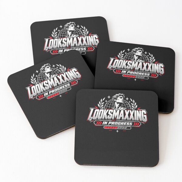 Item preview, LOOKSMAXXING, Glow Up In Progress Retro Self Improvement  designed and sold by Logiamerch.