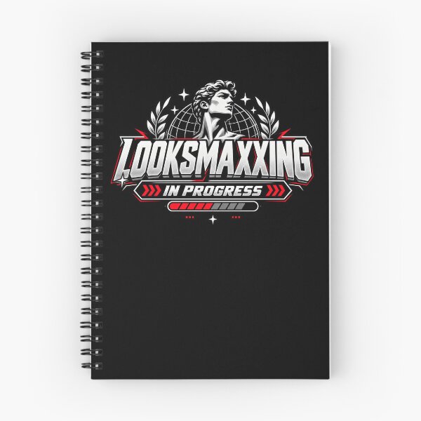 Item preview, LOOKSMAXXING, Glow Up In Progress Retro Self Improvement  designed and sold by Logiamerch.