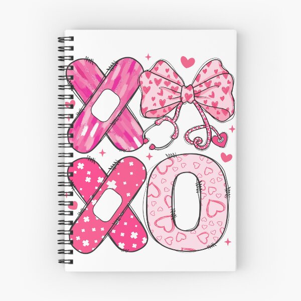 Item preview, XOXO Nurse Valentine Pink Stethoscope Bow designed and sold by varin-studio.