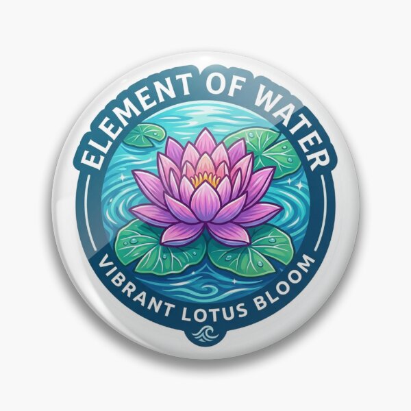 Item preview, Water Element Lotus Water Lily Vinyl Sticker designed and sold by KreatoLab.