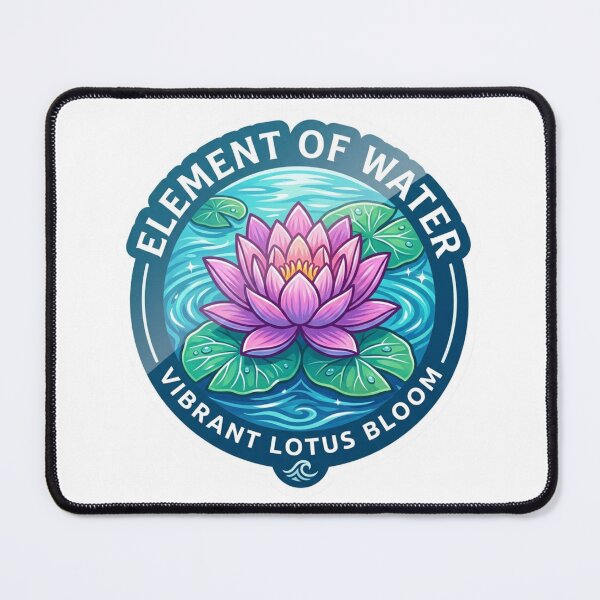 Item preview, Water Element Lotus Water Lily Vinyl Sticker designed and sold by KreatoLab.