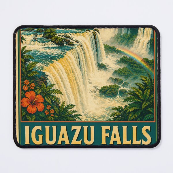 Item preview, TRAVEL PHOTOGRAPHY INSPIRED ART IGUAZU FALLS BRAZIL designed and sold by Andiamo-Amigos.