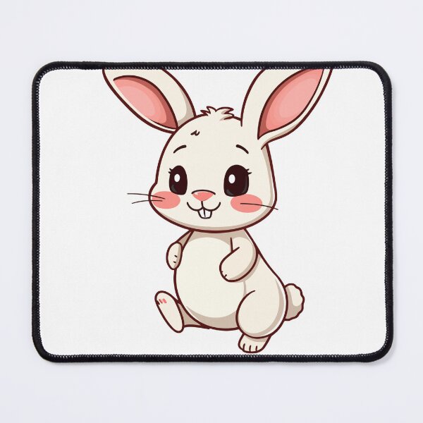 Item preview, Adorable White Bunny Sticker - Cute Kawaii Rabbit designed and sold by simranart111.