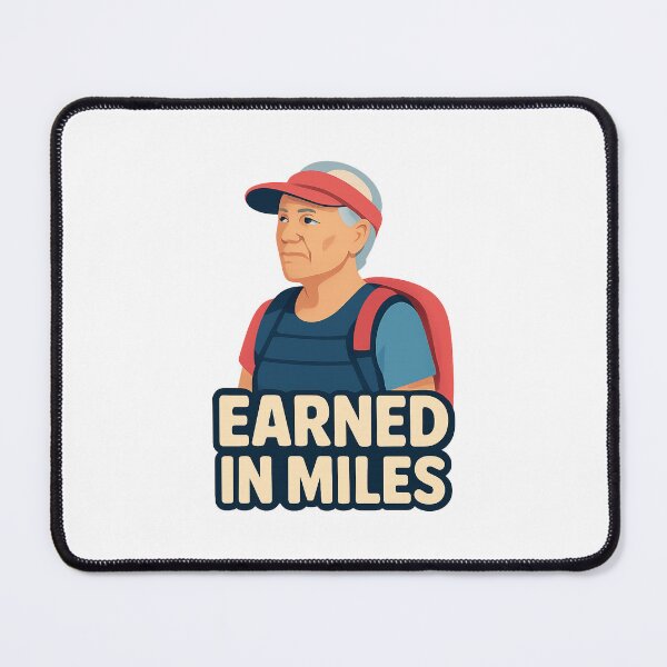 Item preview, Older Woman Rucker Earned in Miles Fitness Graphic designed and sold by Ainbowz-Artwork.