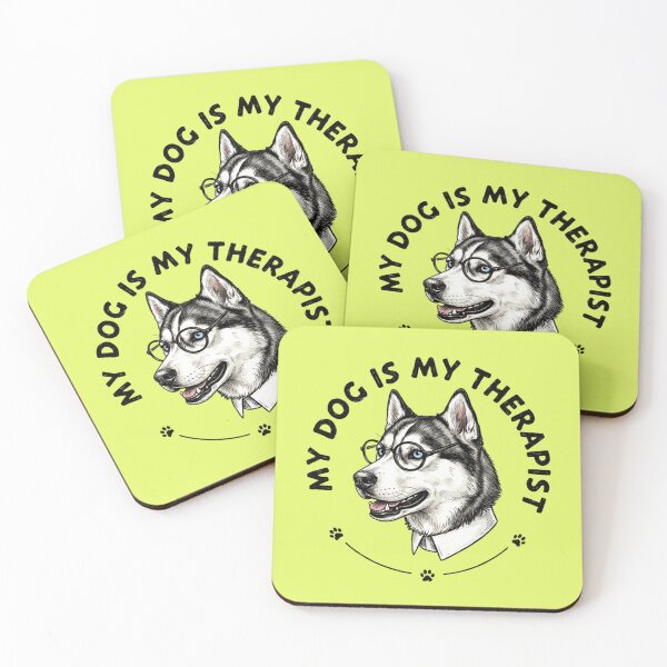 Item preview, My Dog is my Therapist Husky designed and sold by MagicTheDog.