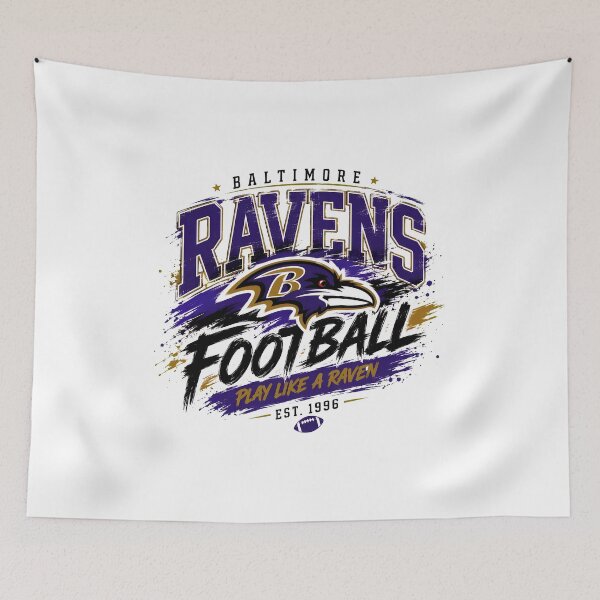 Item preview, Baltimore Ravens Football Vintage Paint Splash Design designed and sold by AnnaWilli94560.