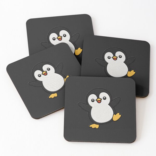 Item preview, Funny Dancing Penguin Kawaii Embroidery Patch designed and sold by ColorSplash123.