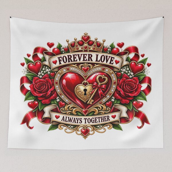 Item preview, Forever Valentine – Eternal Love Heart Emblem designed and sold by TroviTutto.