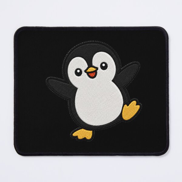 Item preview, Funny Dancing Penguin Kawaii Embroidery Patch designed and sold by ColorSplash123.