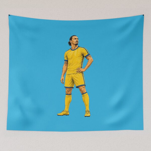 Item preview, Zlatan Ibrahimović Sweden Football Legend Illustration designed and sold by FutureTraveller.