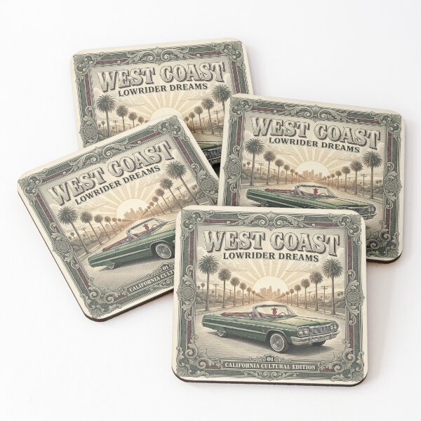 Item preview, West Coast Lowrider Dreams – Vintage California Banknote Art designed and sold by PLUSHIWORLDtm.