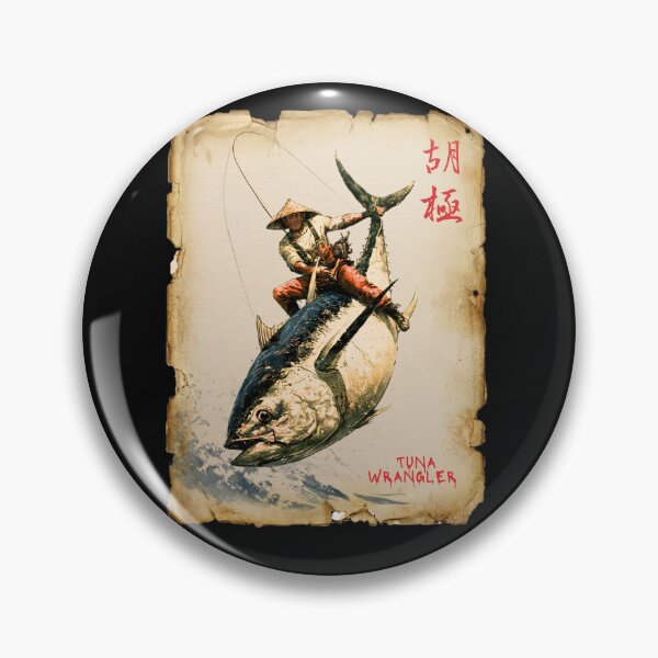 Item preview, Japanese Tuna Wrangler - Tuna fishing -  designed and sold by KreativKulture.