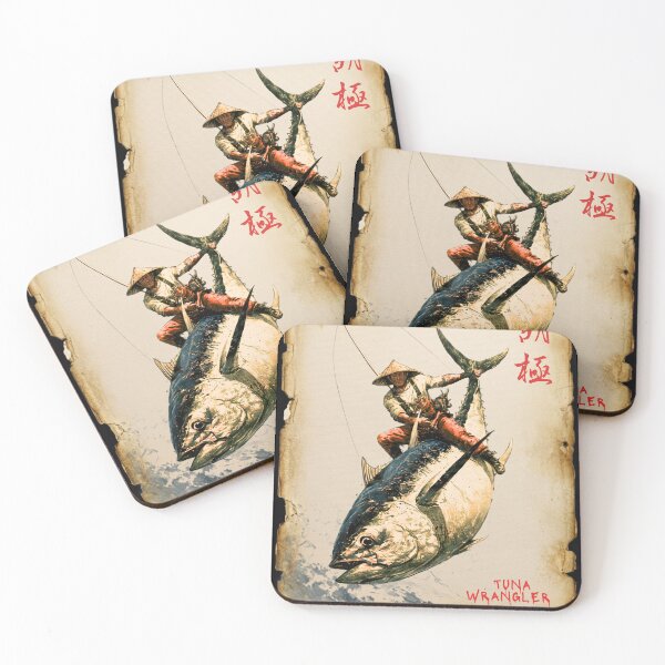 Item preview, Japanese Tuna Wrangler - Tuna fishing -  designed and sold by KreativKulture.