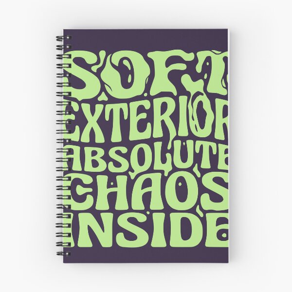 Item preview, Soft Exterior Absolute Chaos Inside - Funny Retro Groovy Design (Slime Green Text) designed and sold by RetroNeon.