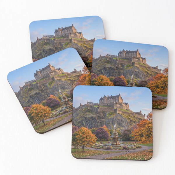 Item preview, Autumn at Edinburgh Castle & Ross Fountain designed and sold by ArtworkNorth.