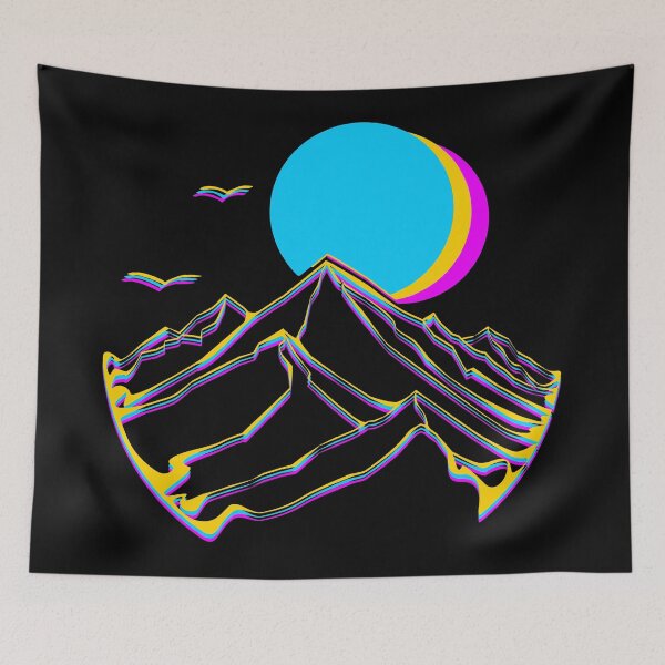 Item preview, Mountain silhouette with sunrise designed and sold by Florys-design.