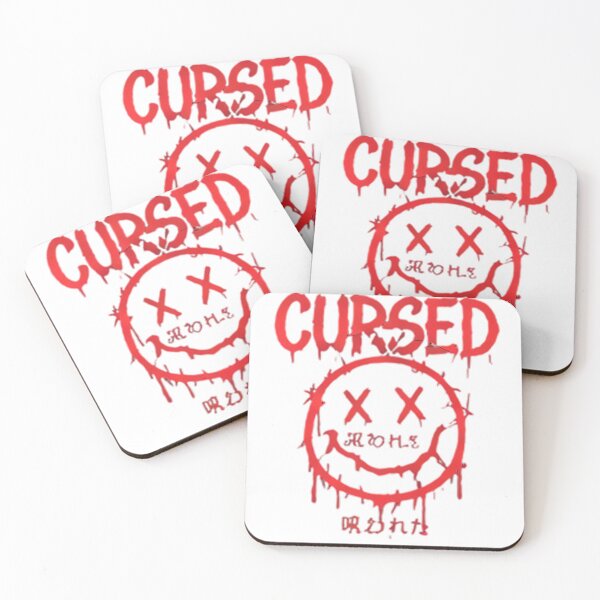 Item preview, Cursed Red Dripping Evil Smiley Japanese Streetwear designed and sold by StreetwearVib.