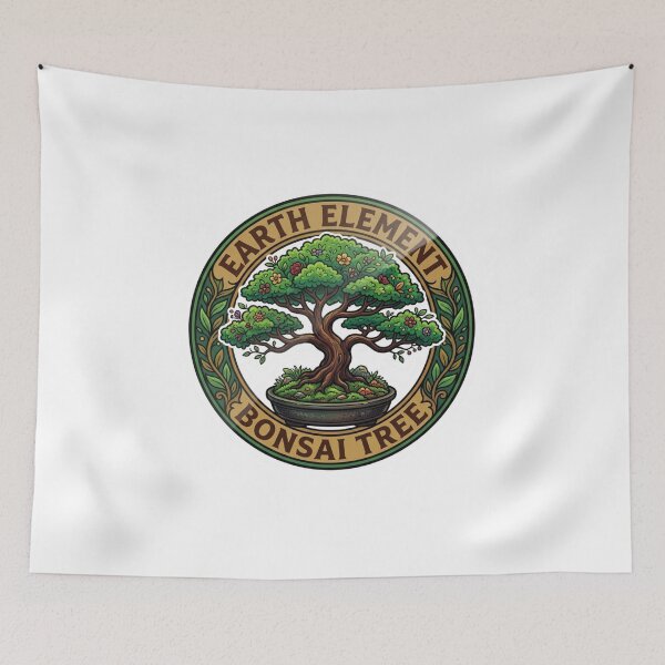 Item preview, Earth Element Lush Bonsai Tree Vinyl Sticker designed and sold by KreatoLab.
