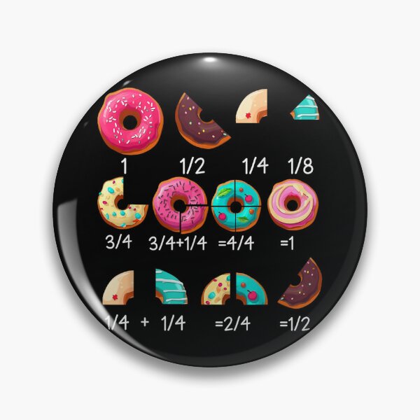 Item preview, Funny Math Teacher Math Donut Fraction designed and sold by Foxintheloart.