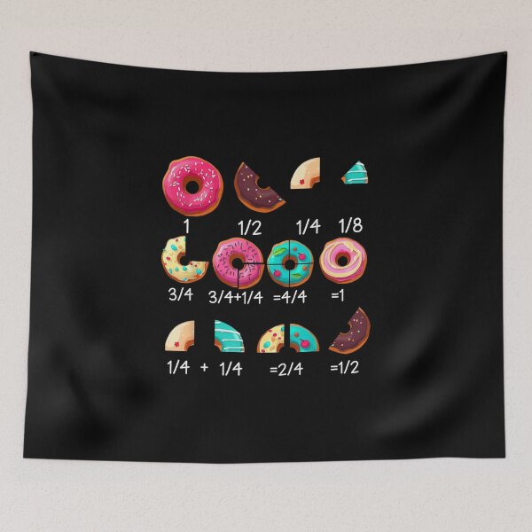 Item preview, Funny Math Teacher Math Donut Fraction designed and sold by Foxintheloart.