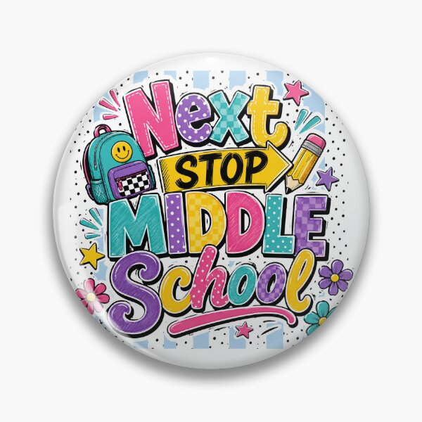 Item preview, Next Stop Middle School Colorful Back to School designed and sold by Merchrise.