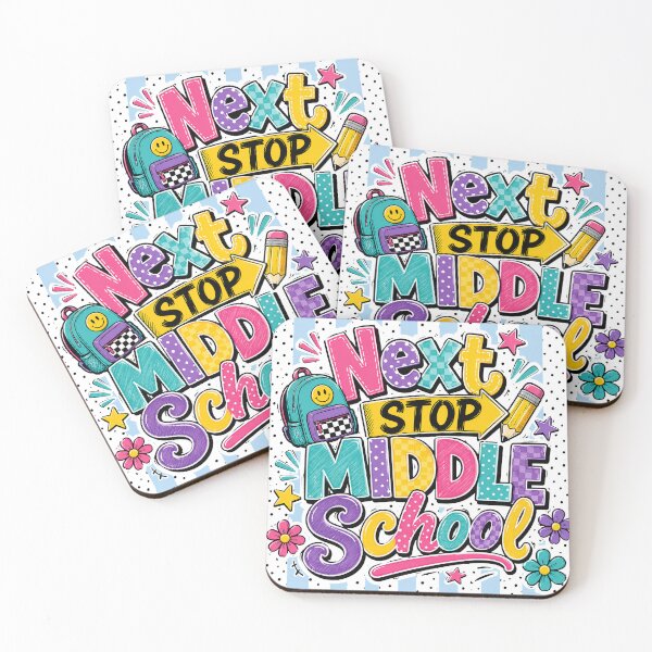 Item preview, Next Stop Middle School Colorful Back to School designed and sold by Merchrise.