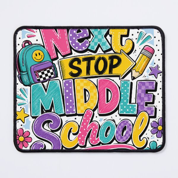 Item preview, Next Stop Middle School Colorful Back to School designed and sold by Merchrise.