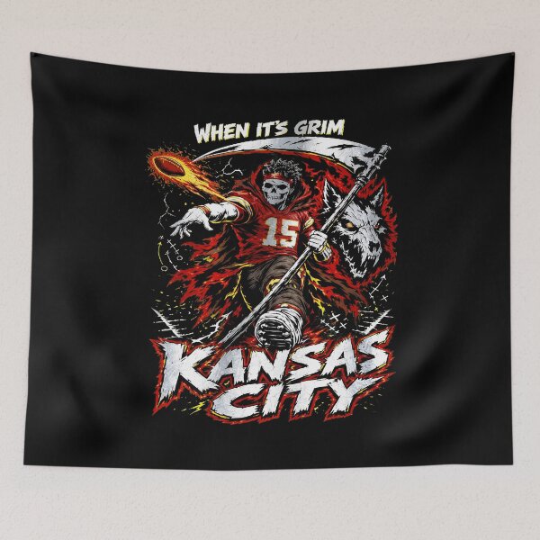 Item preview, Grim Football Warrior Skull Art designed and sold by KarenLang99205.