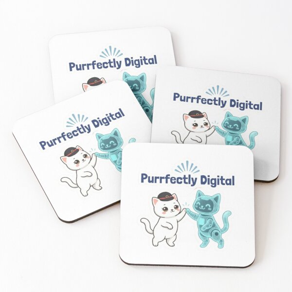Item preview, Purrfectly Digital – Cute AI Robot Cat Kawaii Cat Lover Design designed and sold by PrintforDesign.