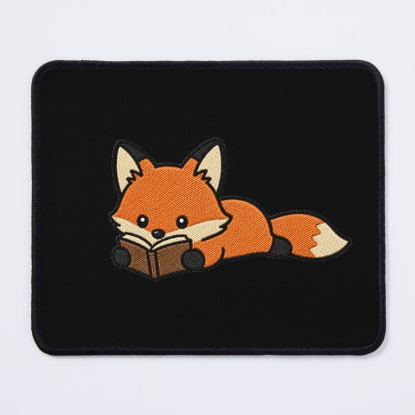 Item preview, Cute Fox Reading Book Kawaii Embroidery Patch designed and sold by ColorSplash123.