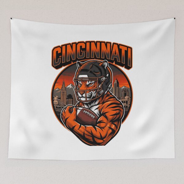 Item preview, Cincinnati Tiger Football Mascot Urban Vintage Artwork designed and sold by TravisBur34571.